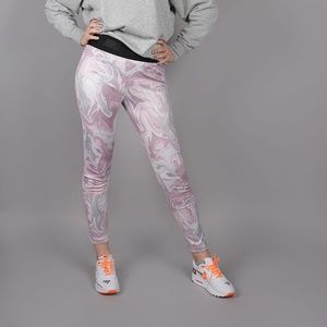 Nike Pink and White Swirl Leggings